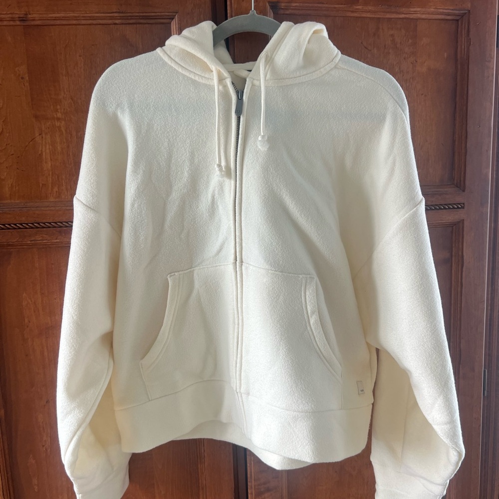 Women’s Vuori Halo Cream Zip-Up Hoodie Jacket